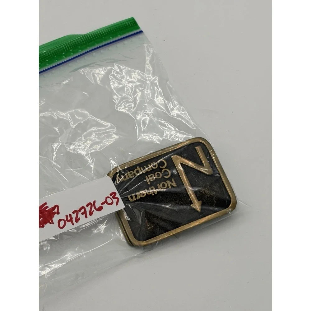 1980 Northern Coal Company‎ Meeker Operations Solid Bronze Vintage Belt Buckle
